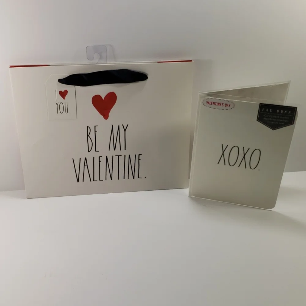 Rae Dunn Valentine's Day Gift bag & Card